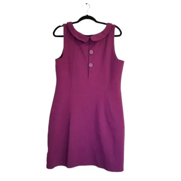 Boden Purple Sixties Ponte Roma Jersey Dress - Picture 2 of 6